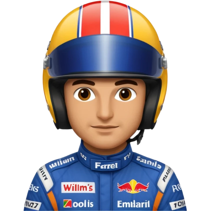 Carlos Sainz William's F1 driver emoji