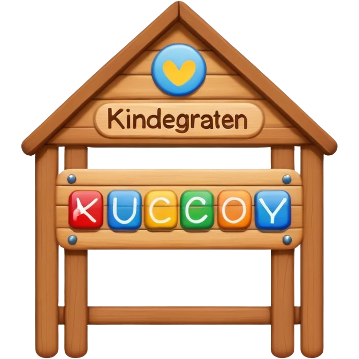 Kindergarten sign emoji