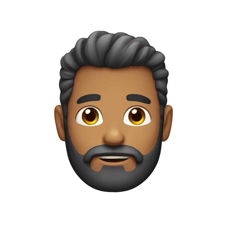 pelado con barba emoji
