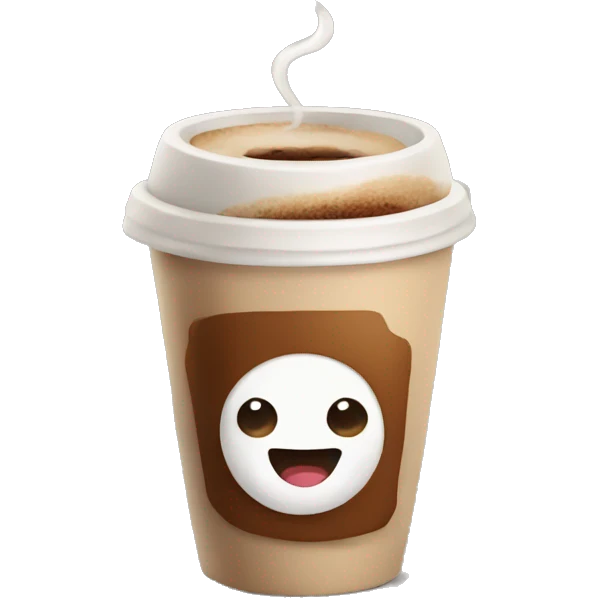 Cute coffee emoji