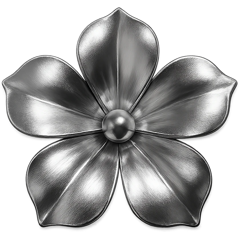 aesthetic flower, chrome style emoji