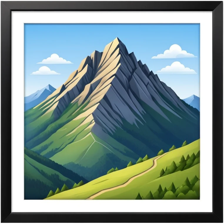 the mountain "Hoher Kasten" in St. Galler Rheintal emoji
