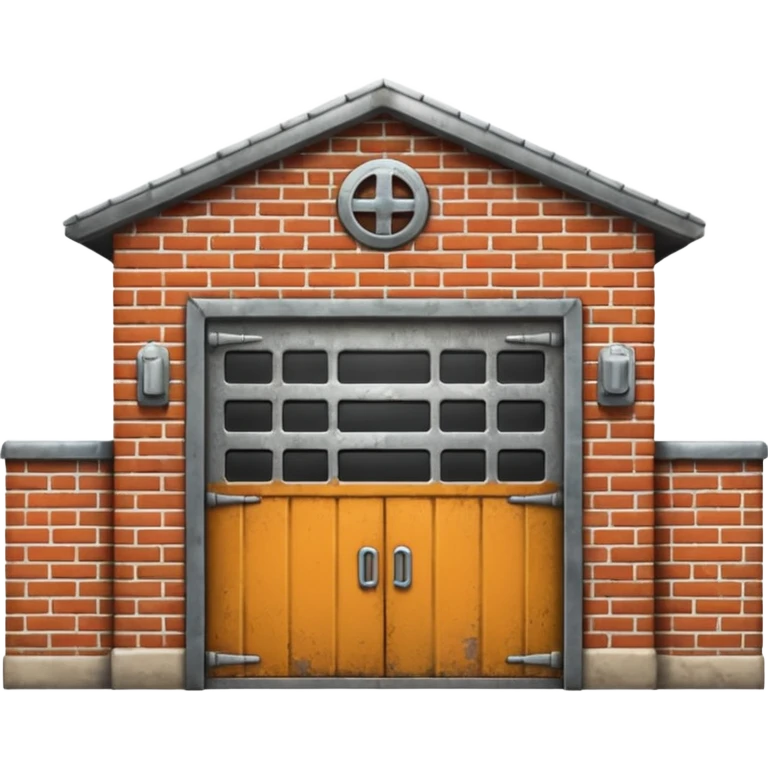 exterior garage and make it like 3d image emoji