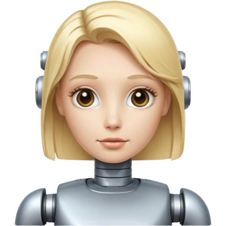 blonde robot emoji
