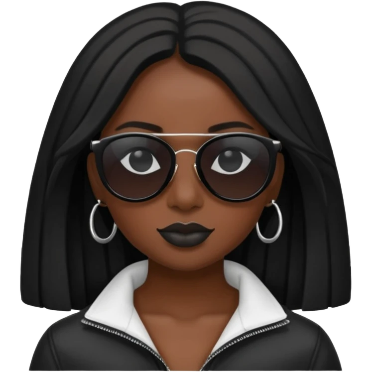 rihanah wear black sun glasses emoji