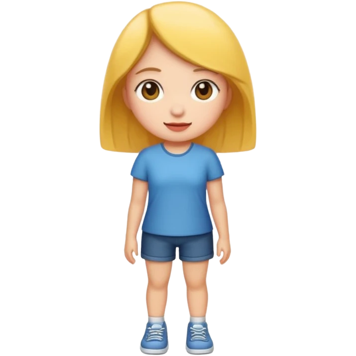 A short girl emoji