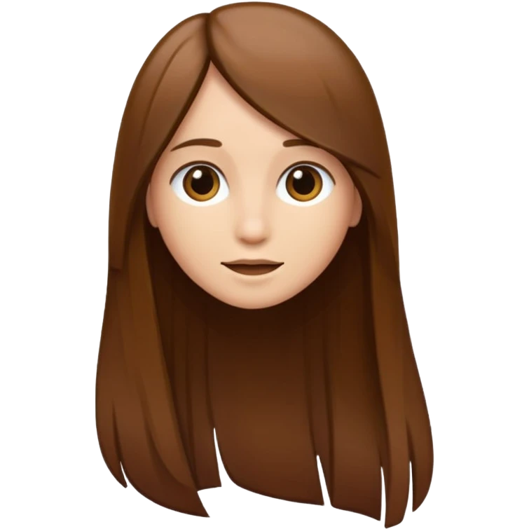 Just a long hair flowing without face only straight hair emoji