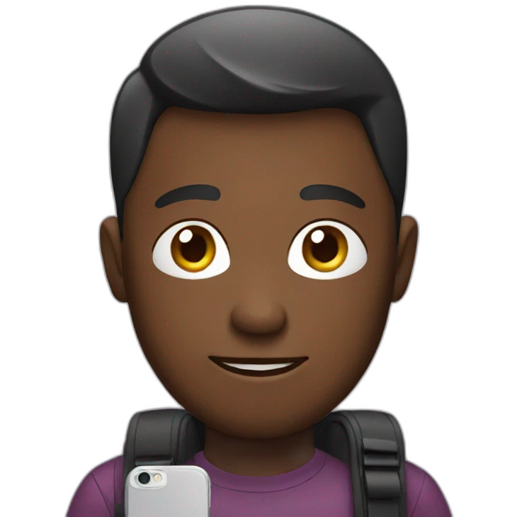 human with smartphone emoji
