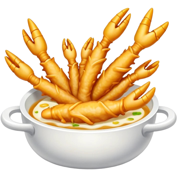 Chinese chicken feet fish  emoji