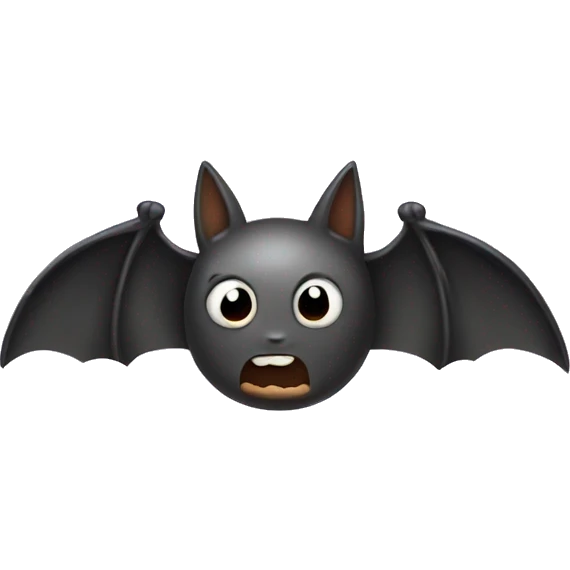 Bat with a bow on its head emoji