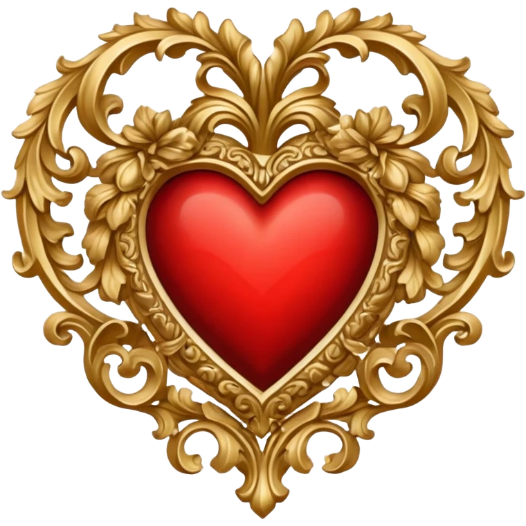 rococo regency red love emoji