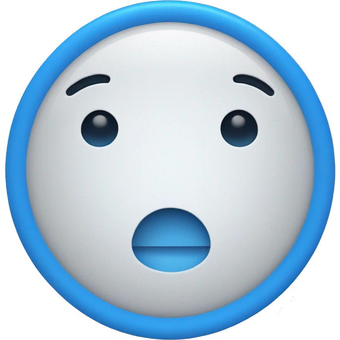 A blue circle with a white tick in it  emoji