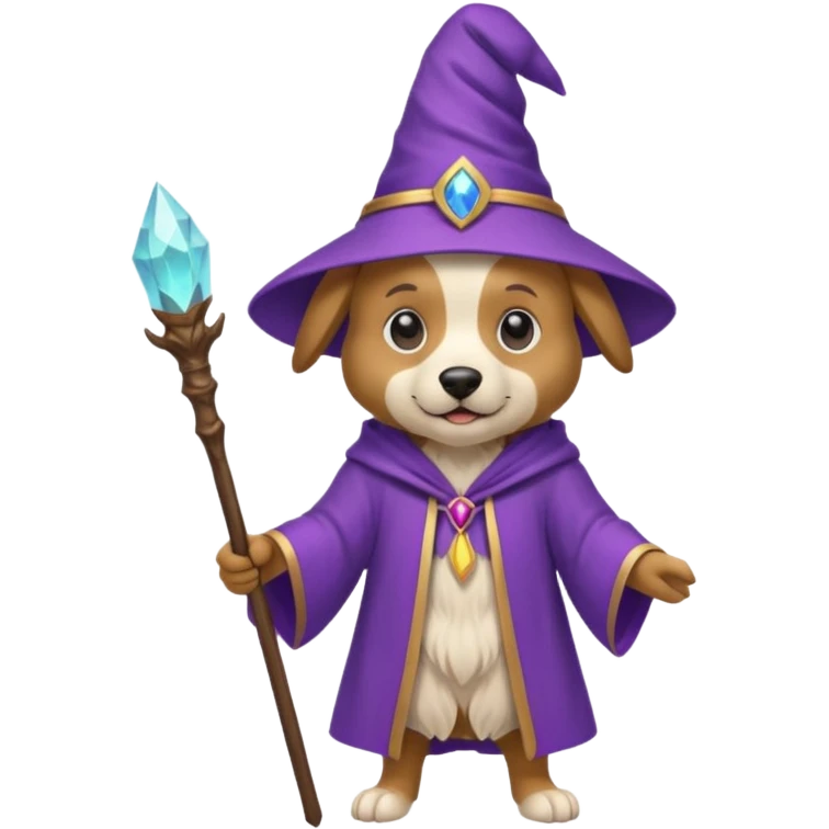 Dog wizard emoji