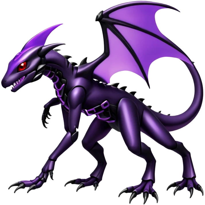 Shiny Gothic Edgy epic Salandit-Genesect-Miraidon-Fakémon-hybrid-creature (full body)  emoji