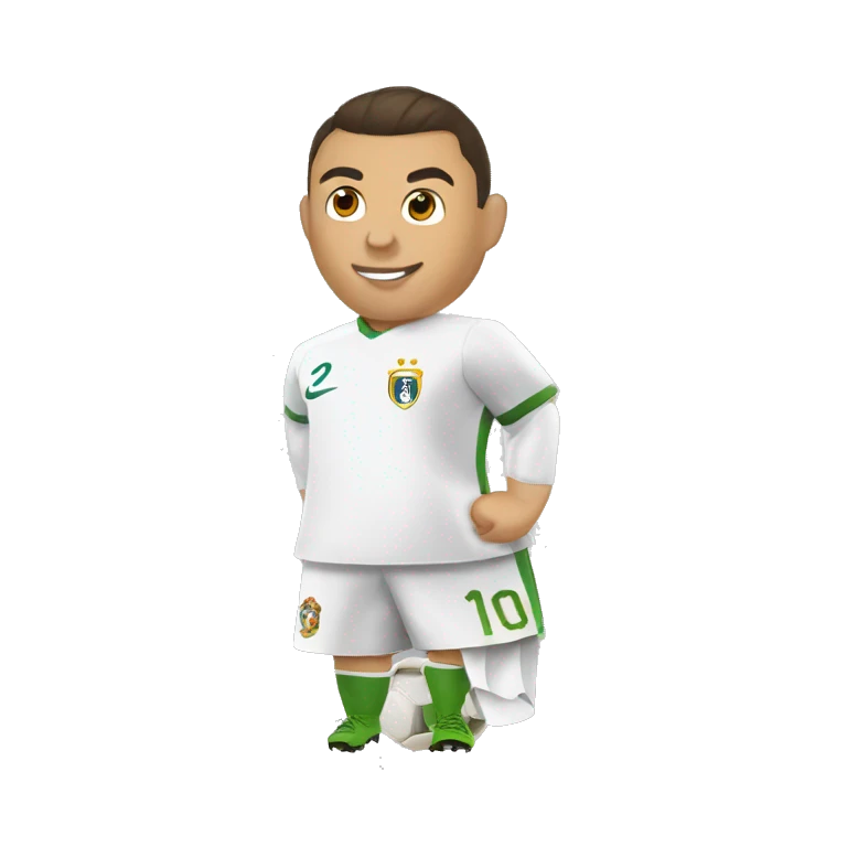 Ronaldo sur une chèvre  emoji