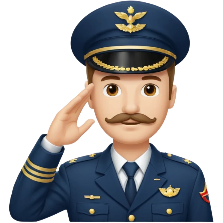 A MAN WITH MUSTACHE HEIL emoji