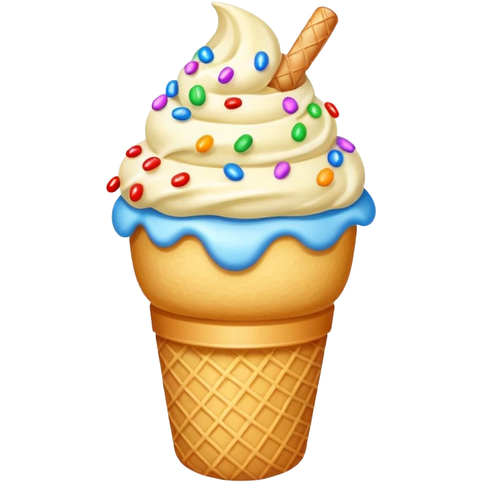 ice cream with sprinkles emoji