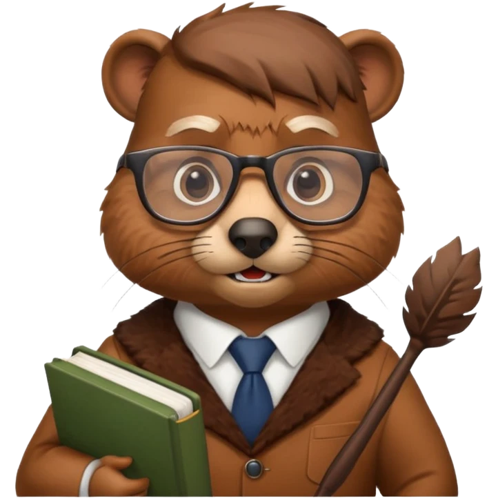 beaver professor emoji