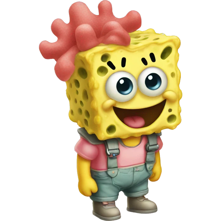 cute baby sponge bob emoji