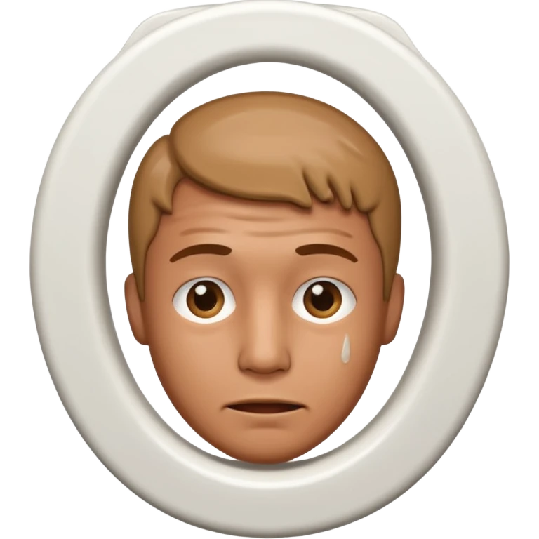 Man Head in toilet  emoji