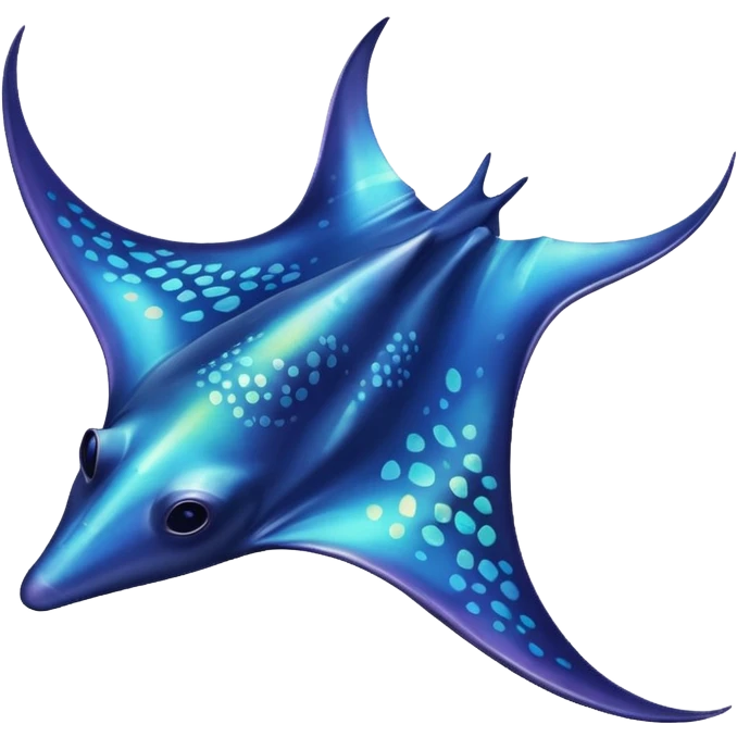 iridescent manta ray emoji