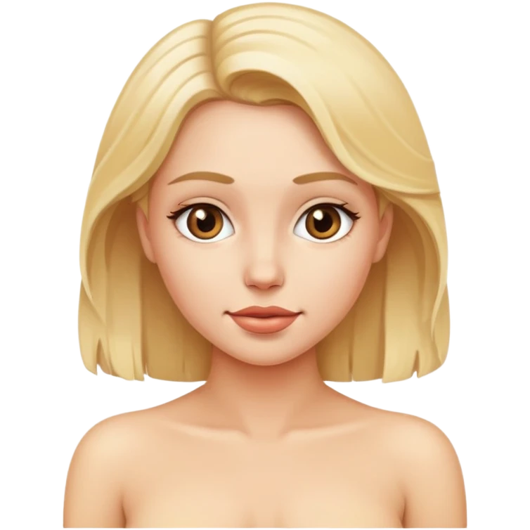 sexy nude blonde emoji