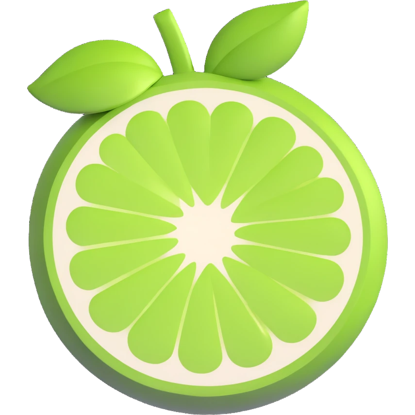green grapefruit emoji