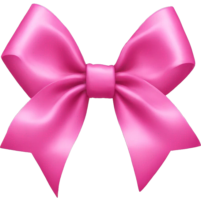 Pink bow emoji