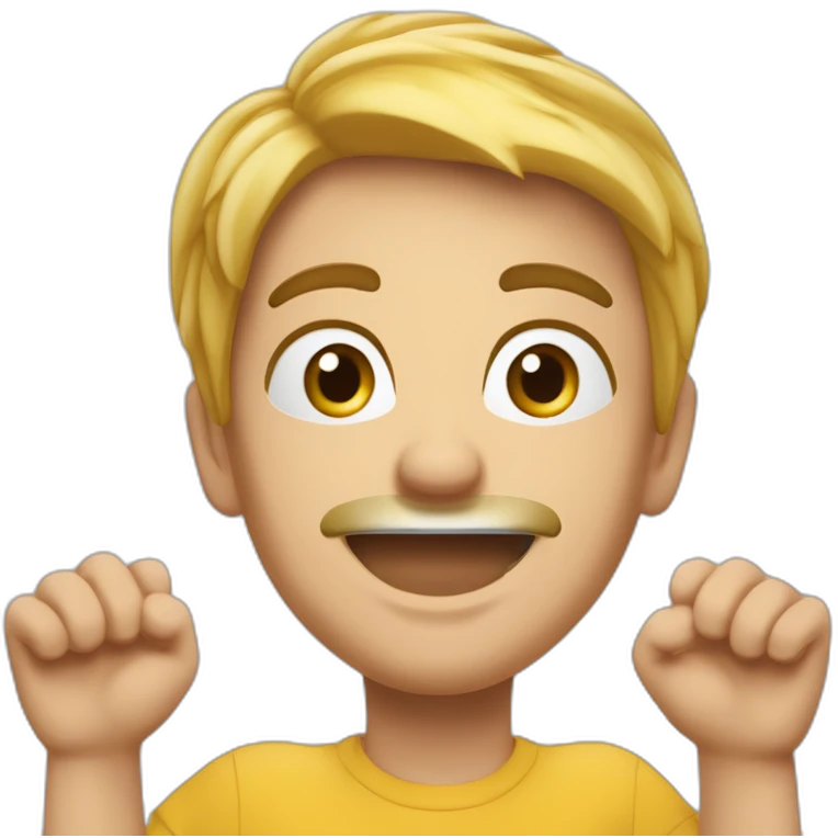 Je voudrais un émoticône qui montre quelqu'un sautant de joie, comme s'il venait de remporter une grande victoire ! emoji