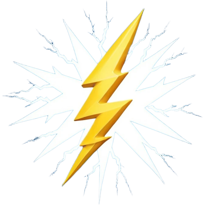 lightning emoji