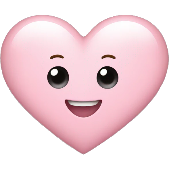 Light pink heart  emoji