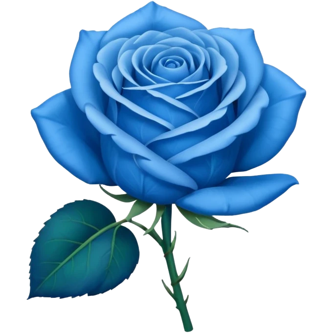 Emoji de una Rosa azul emoji