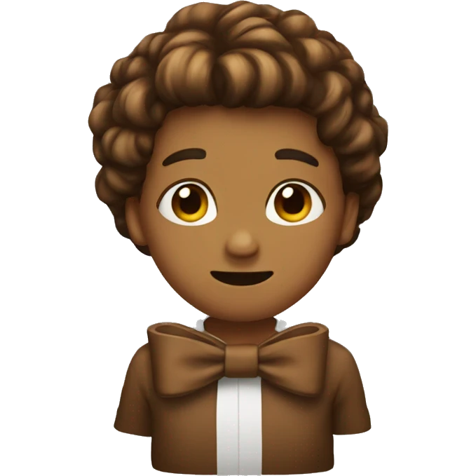 Brown bow emoji