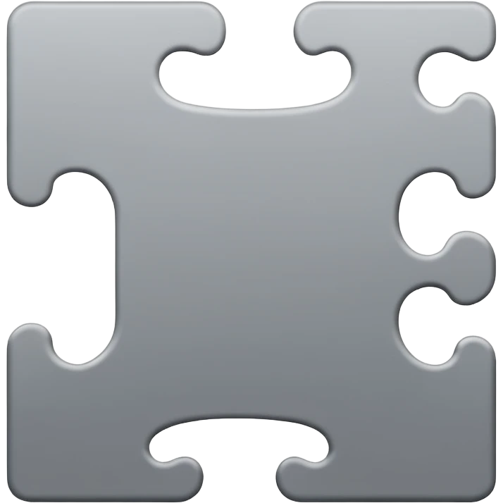 Create an emoji that represents both a jigsaw and indecision emoji