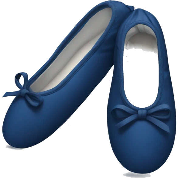 Navy blue ballet slippers  emoji