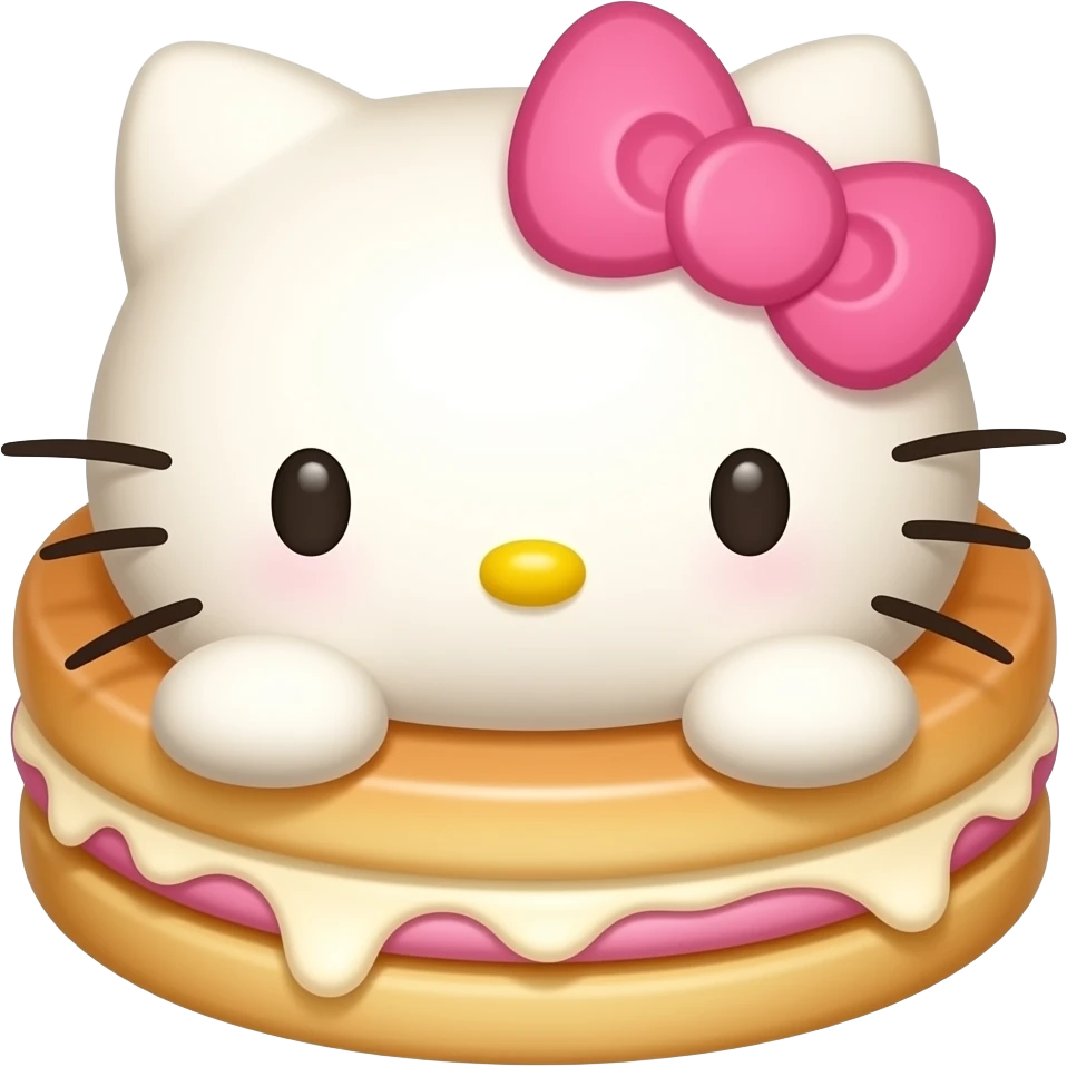 Hello kitty Pancakes emoji