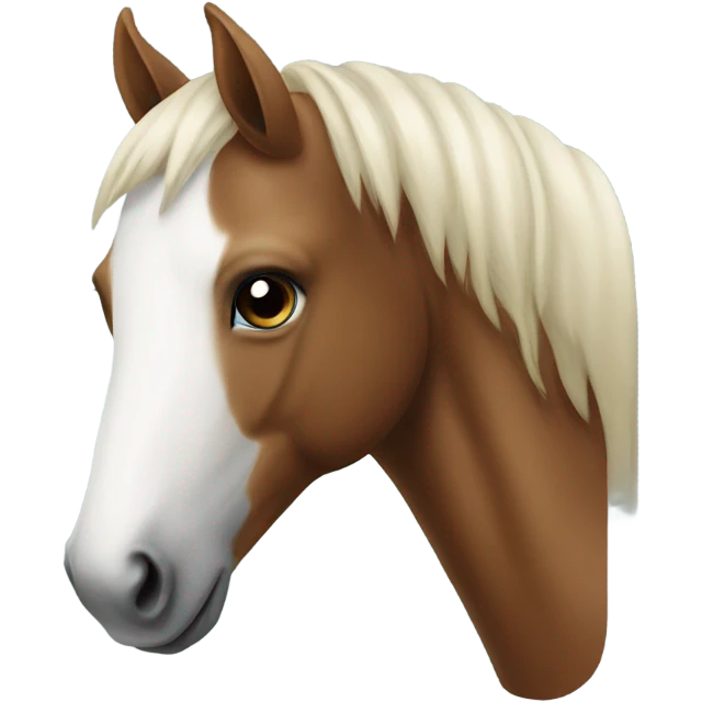 Horse with a white nose  emoji