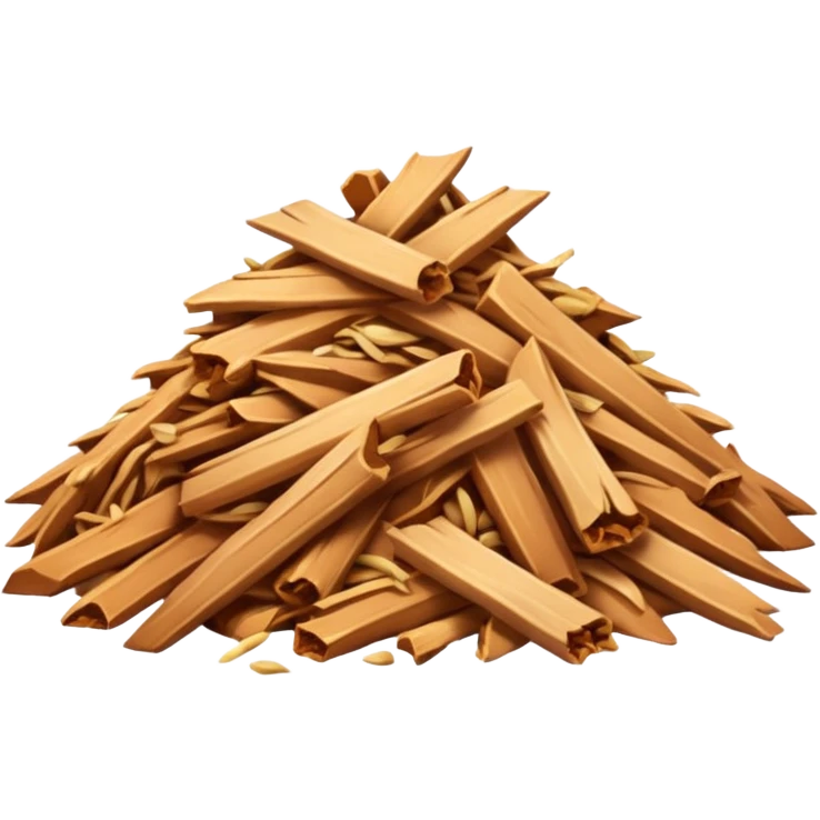 Pile of arboriculture wood chip emoji