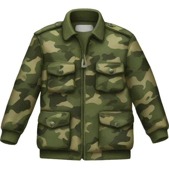 camouflage jacket emoji