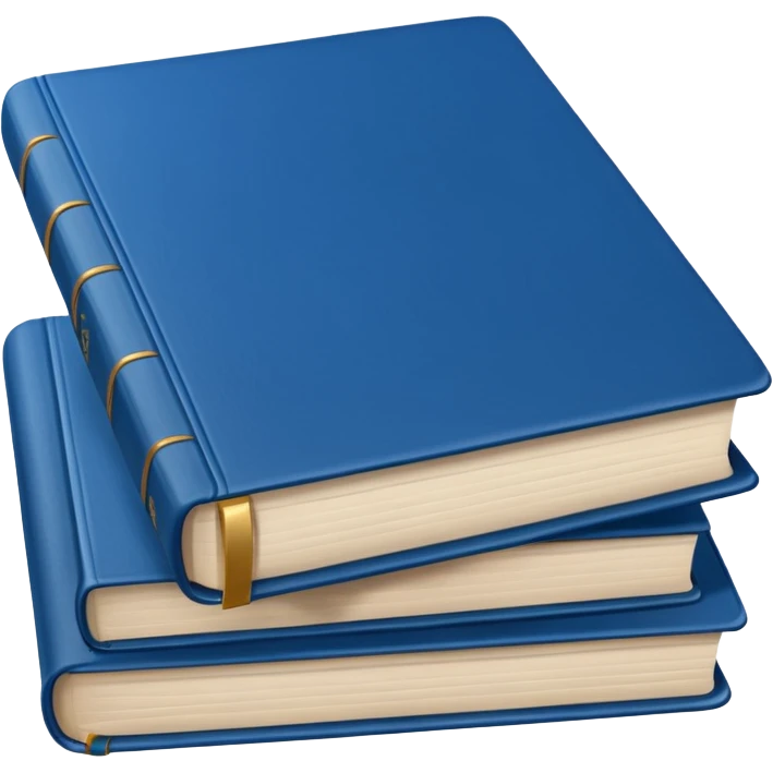 Opened book blue emoji