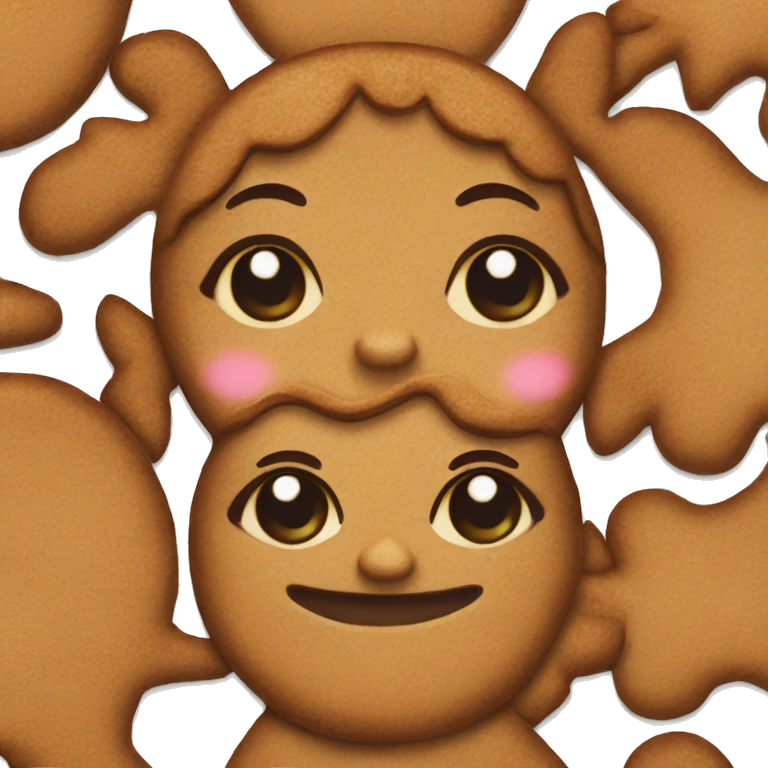 Gingerbread girl emoji