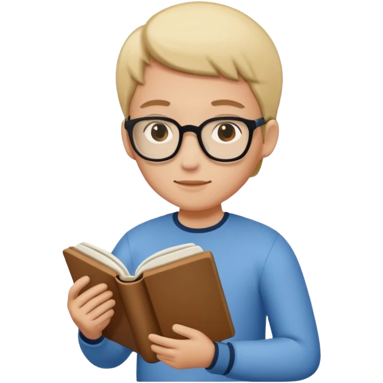“Currently reading” – with a little floating book. emoji