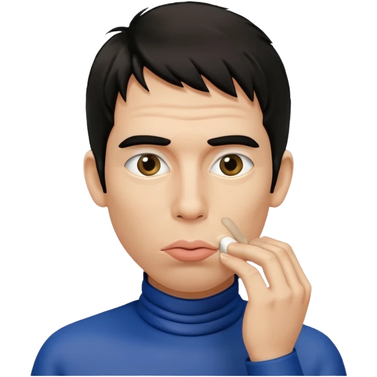 sucking cheek face from zoolander emoji