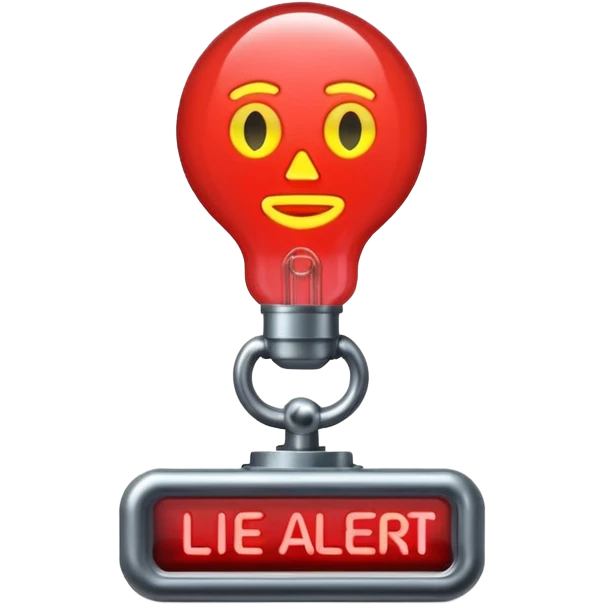 lie alert false emoji