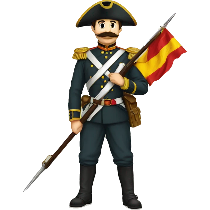 Militars with spanish flag im 1869 emoji