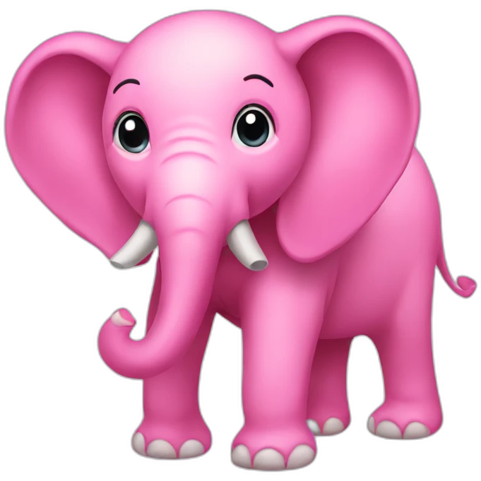 pink elephant emoji