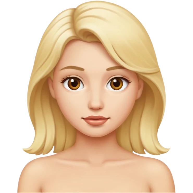 Голая блондинка  emoji
