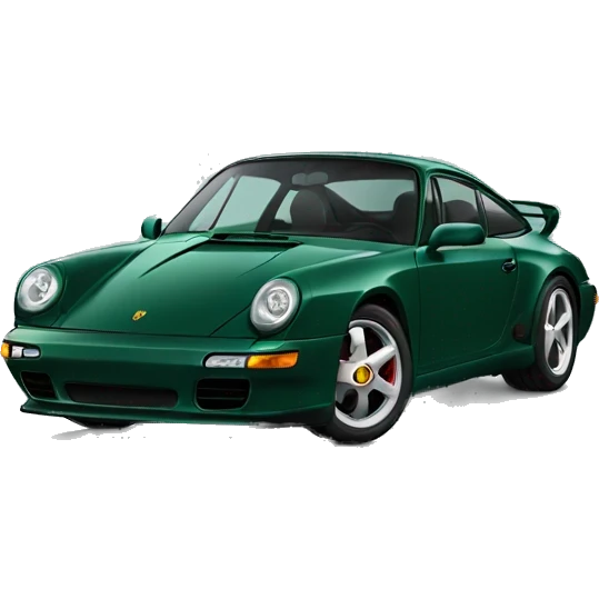 Dark Green porsche Tycan emoji