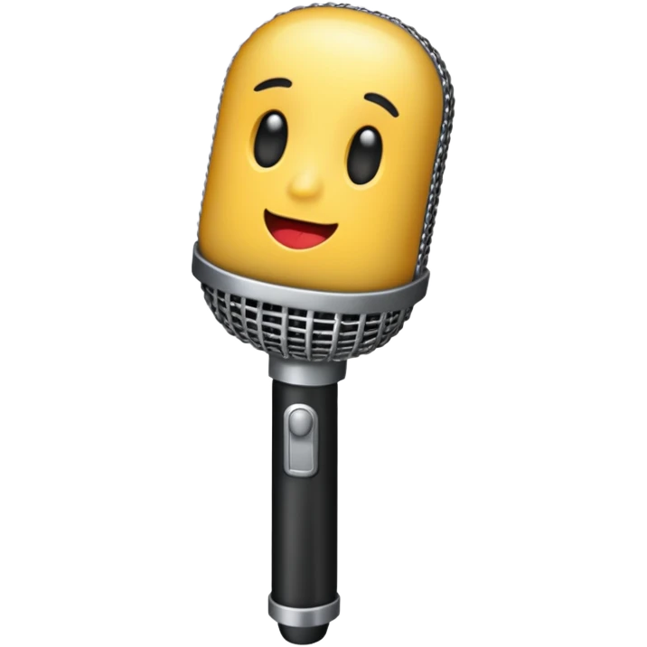 singer stage microphone emoji