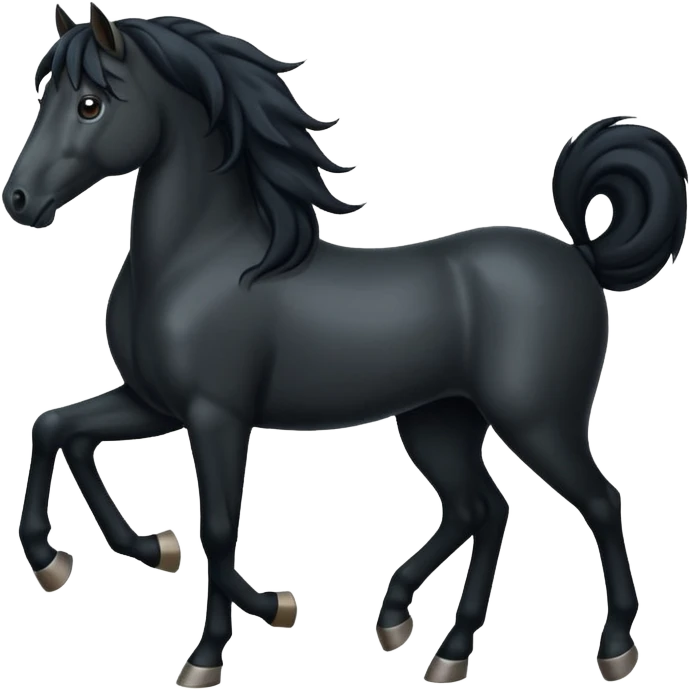 Black horse emoji